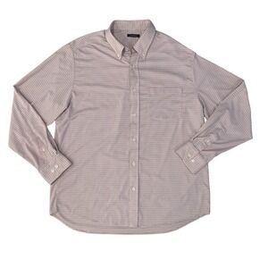 Turtleson Mens XL Plaid Stretch Button Down Long Sleeve‎ Dress Shirt